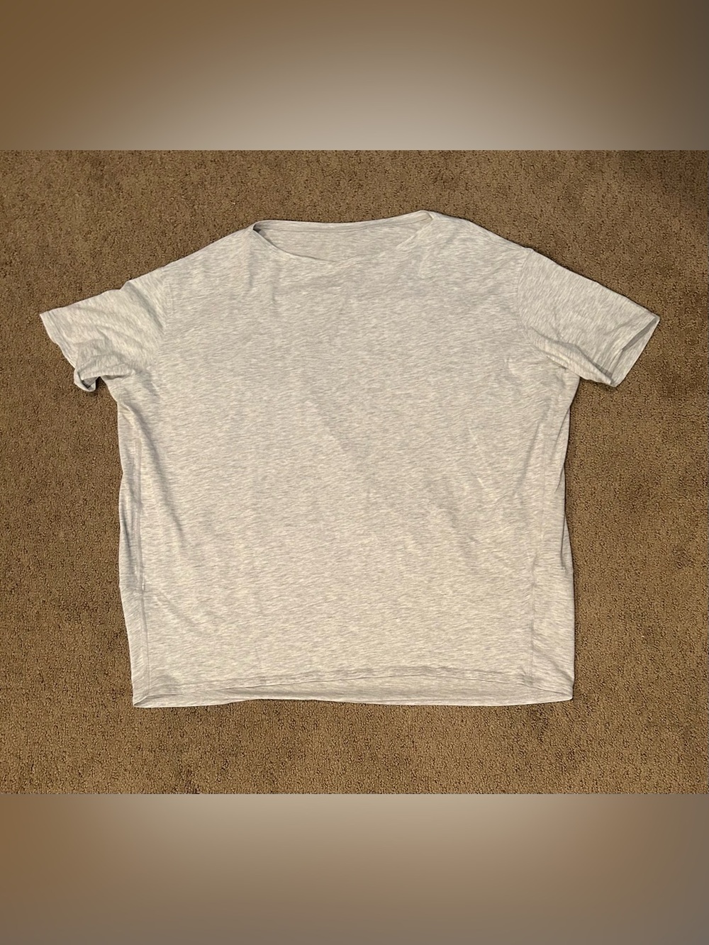 LULULEMON  Cotton T-Shirt Gray Short Sleeves L /XL ?